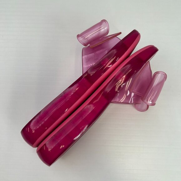 Kate Spade Sandal Women 7 Bow Tie Knot Slide Flat Jelly Cruise Resort Party Core - Picture 6 of 9